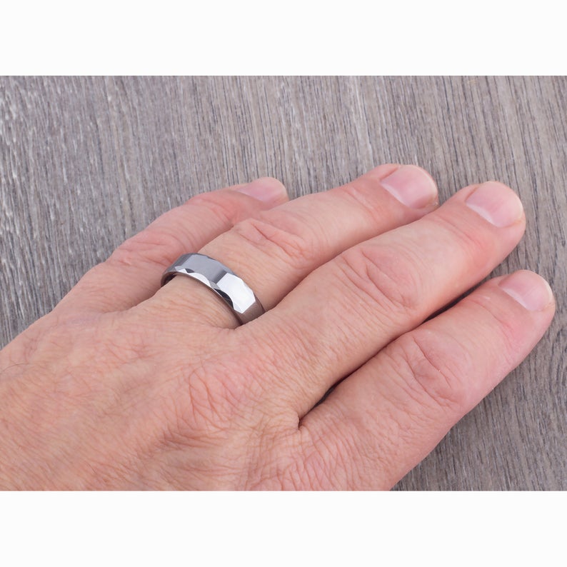 Tungsten Mens Wedding Ring 6mm - TCR041 traditional engagement or anniversary ring for husband Steven G Designs Ltd