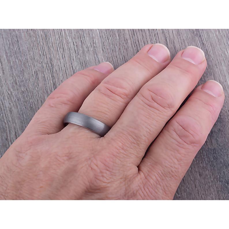 Tungsten Wedding Band 6mm - TCR067 traditional men’s wedding or engagement band or promise ring for boyfriend