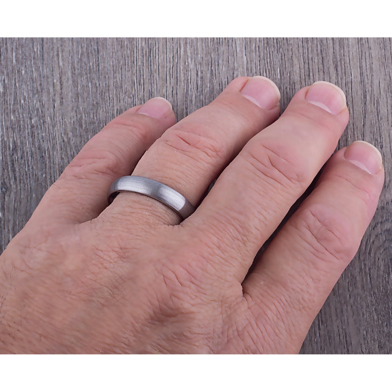 Tungsten Unisex Wedding Ring 5mm - TCR066 traditional men’s engagement or wedding ring or promise band for him