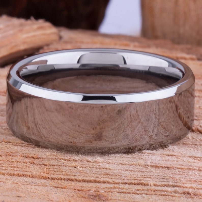 Tungsten Men's Wedding Ring 8mm - TCR035 unique engagement or anniversary ring for husband Steven G Designs Ltd