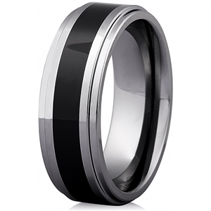 Tungsten Carbide & Ceramic Ring